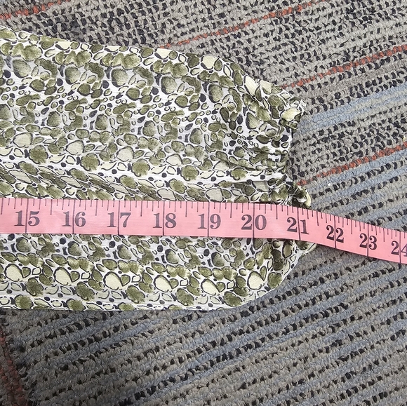 Sam Edelman Ruffle Hem Minidress in Olive Multi Size 8 - Picture 6 of 9